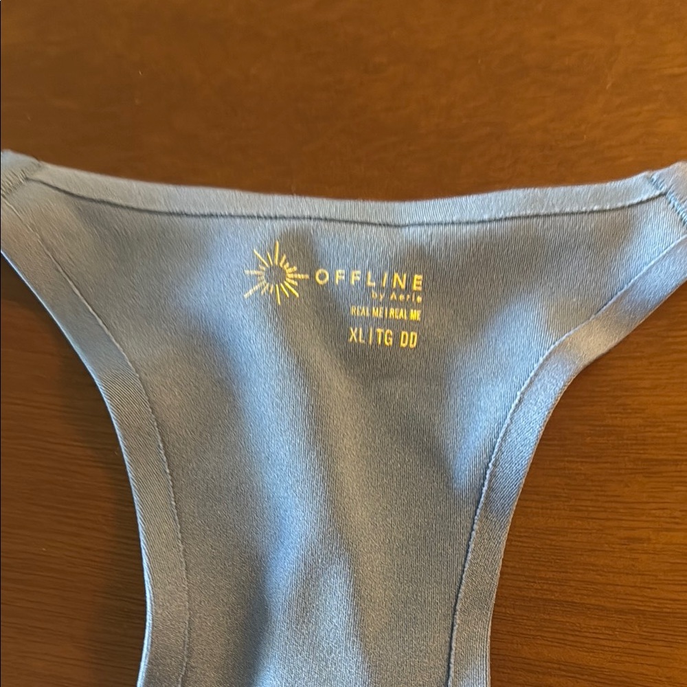 Aerie Blue Racerback Sports Bra - Picture 2 of 3
